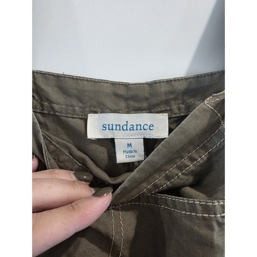Sundance Bexley Soft French Terry 100% Cotton Overalls Olive Green Medium Casual